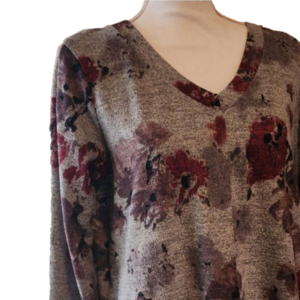 Ellen Tracy v-neck long sleeve